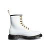 Dr. Martens Cuero Versátil Casual Moda Botas Media Caña Botas de Mujer Blanco 27649113
