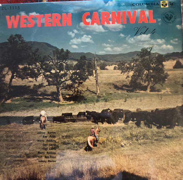 

10inch Record VARIOUS Western Carnival Vol.4 ZL1115 COLUMBIA MASTER 1960 Japan Obi CountryFolk Used