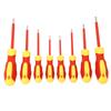 8 Piece 500V Insulated Screwdriver Set with Magnetic Tip Cross Slot Screwdriver Assortment Kit for