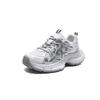 Fashion dad shoes women's spring trendy leather mesh breathable casual platform sneakers