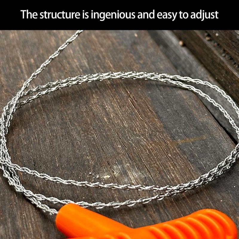 2PCS Easy Carry Steel Wire Hand Handsaw Easy Carry Camping Tool For Hiking Emergency Branch Cutting