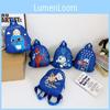 Doraemon Preschool Backpack Breathable Pu Material With Animal Print Topstitch Design For Kids