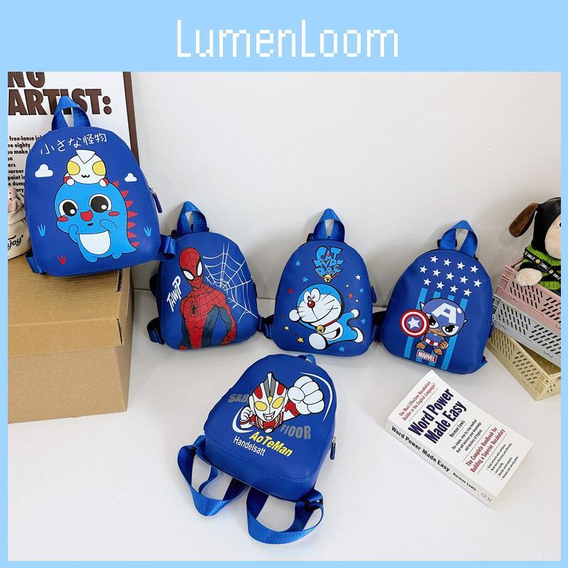Doraemon Preschool Backpack Breathable Pu Material With Animal Print Topstitch Design For Kids