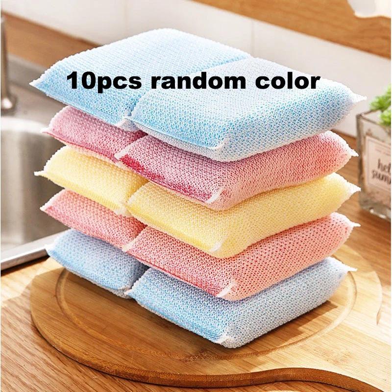 5/20Pcs Dishwashing Sponge Cleaning Thick Dishwashing Pad Kitchen Scrubbing Dishcloth Multi-Purpose Brush Dish Washing Quick-Absorbing