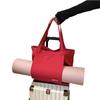 Unisex Große Canvas Yoga Tragetasche – Personalisiert, Einseitige Schultertasche zum Einkaufen oder für Fitness