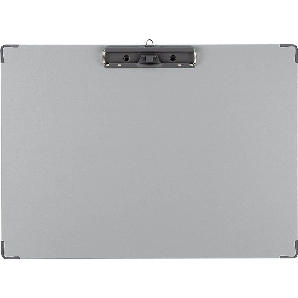 KOKUYO Paper Clipboard, Clip, Cloth-covered, A3, Long-edge binding, Yoh-43 серый