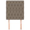 Maison Exclusive - Tête de lit Taupe 80x7x118/128 cm Tissu