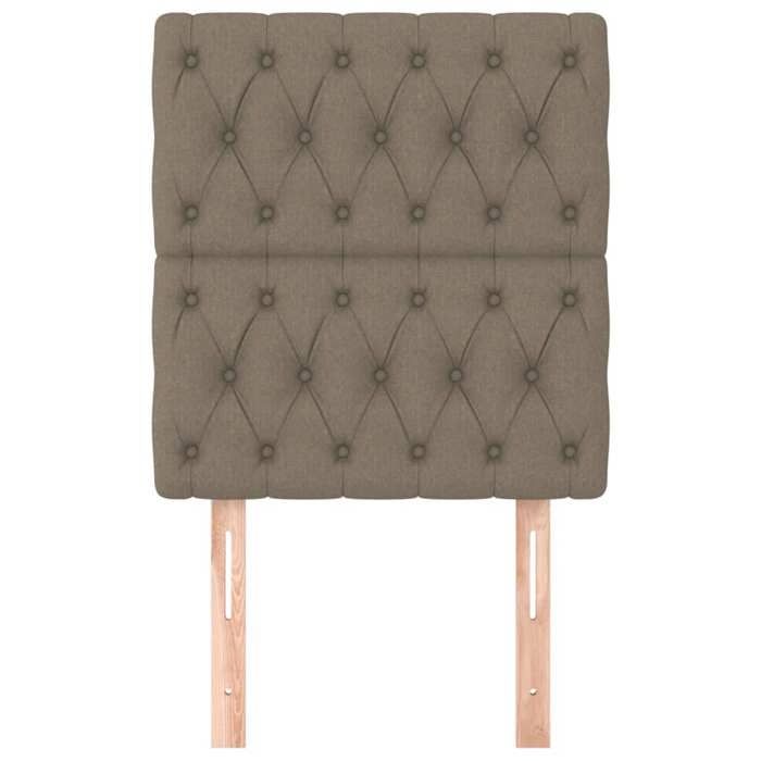 Maison Exclusive - Tête de lit Taupe 80x7x118/128 cm Tissu