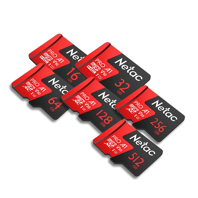 Micro SD-kort SD TF-kort Minnekort Klasse 10 32G 128G 256G 512G microSD A1 A2 U3 V30 UHS-1 C10 SDHC SDXC + kortleser SD-adapter