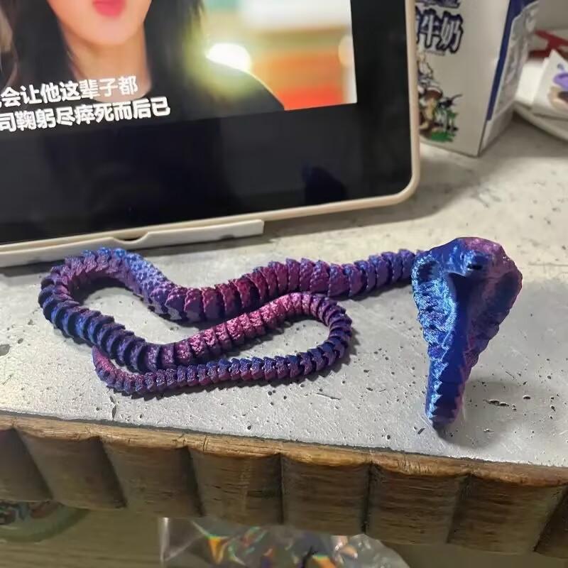 3D Printed Snake Serpent Figures Desk Accessories  for Boy 3D Printed Dragon Room Desktop Ornament Office Accessories Figurines