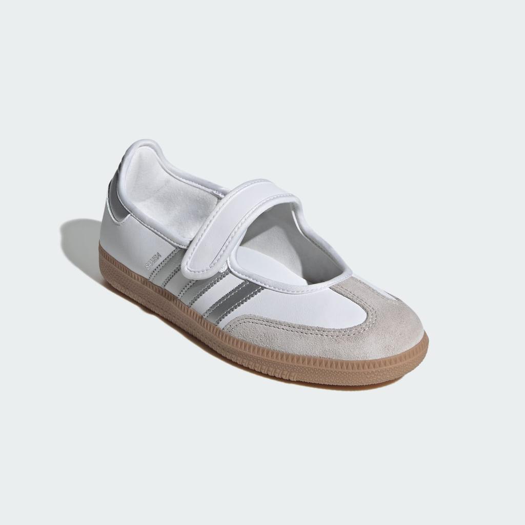 adidas Samba Jane KJ3785 Women's Originals Sneakers Cloud White / Silver Metallic / Gum