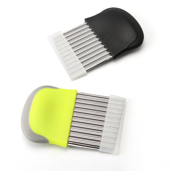 Potato Slicer Comfortable Handle Labor-saving Stainless Steel Sharp Kitchen Wave Potato Cutter for Kitchen