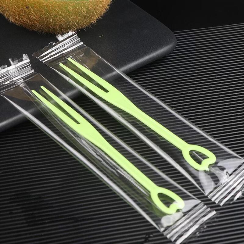 HANDUNYOU Disposable Heart-shaped Fruit Forks