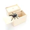 Spider Wooden Box Scare Toy Prank Reusable Funny Play Joke Toy  Funny Scare Toy  Party Props for Adults Kids Gift