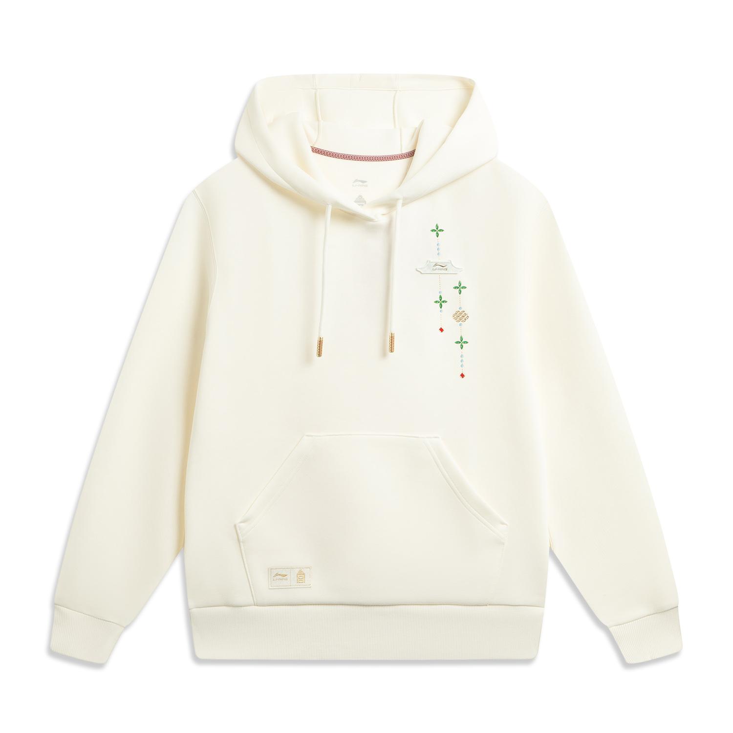 Спортивная трендовая серия Li Ning Быстросохнущая прохладная свободная толстовка с капюшоном и буквой Женская толстовка AWDW108-4 S