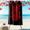 Fiery Bearded Tribal Spirit Print Beach Towel, Quick Drying, Suitable for Travel, Outdoor Sports, Jogging, the Beach and Swimming, Gift