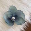 Pearl Orchid Flower Hairpin Cloth Girl Hair Clip Creative Butterfly Flower Hair Clip  Ladies/Girls
