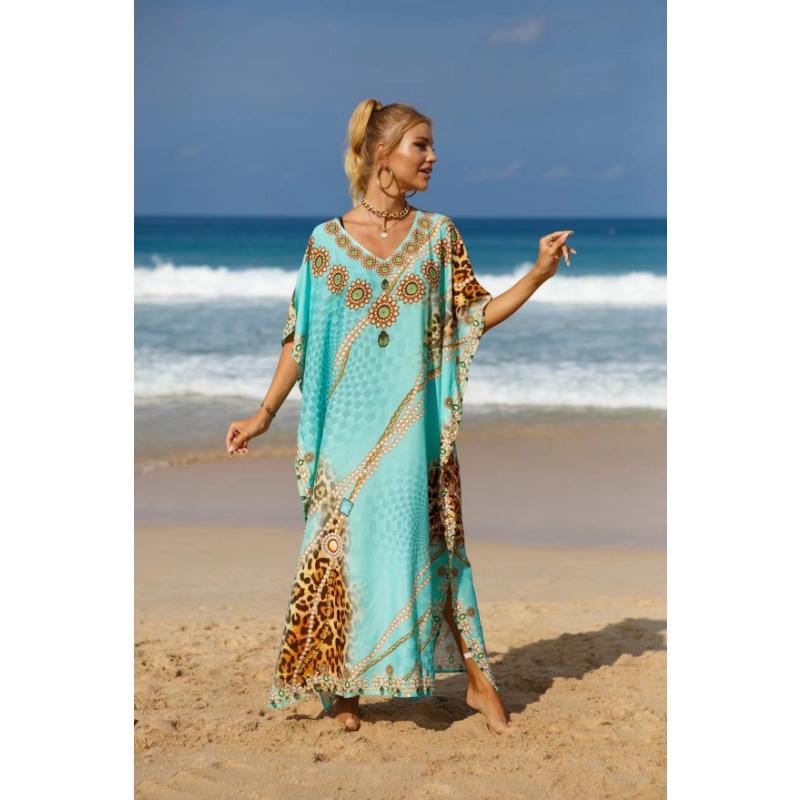 Damskie narzutki plażowe Czeska sukienka plażowa Sukienki w dużych rozmiarach