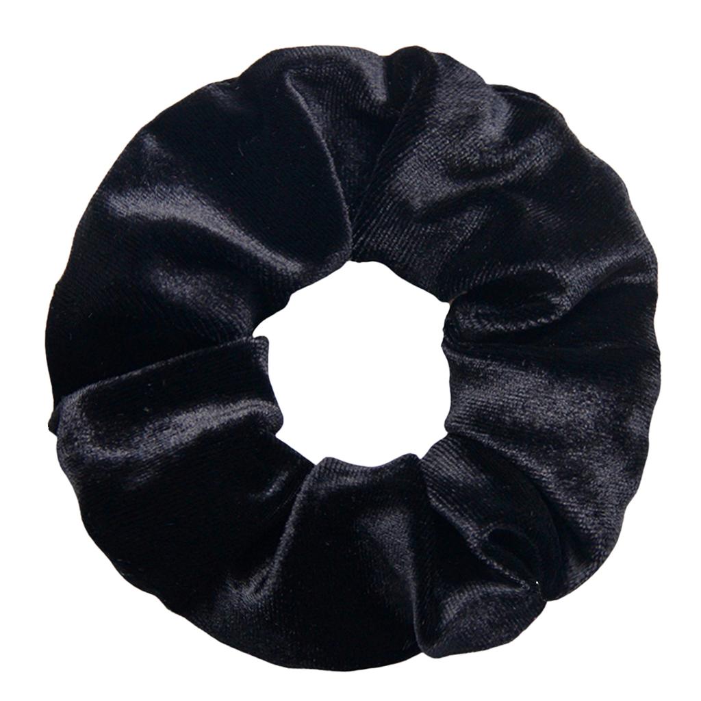 6pc/lot Scrunchies Velvet Scrunchies Hair Accessories For Women Elastic Bands Elegant Ponytail Solid Colors White Black Coffee