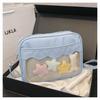 2025 spring new small food pain bag cute versatile simple transparent shoulder messenger women's bag daily soft girl bag