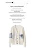 TB Design Puppy Jacquard V-neck Cardigan: British Chic Knit Outerwear