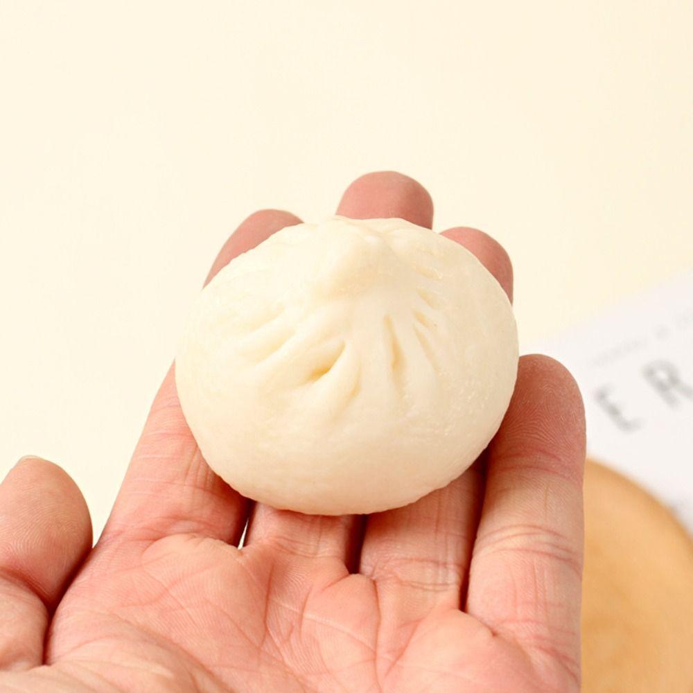 Lifelike Simulation Baozi Keychain Mini Steamd Baozi Keyring  Student Pendant