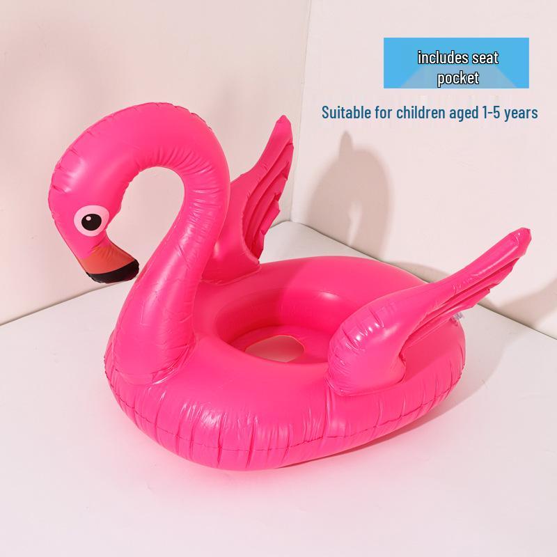 Cartoon Steering Wheel Baby Swimming Seat Ring: Anti-Rollover Underarm Float for Infants and Toddlers