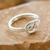 BELLOOGGI Two heart in curve ring