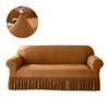 High Stretch Sofa Cover for Living Room Spandex Corner Sofa Covers with Skirt Dustproof Non-slip Sofa Slipcover for Home Hotel