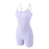 Plus-size Postpartum Shapewear Hip-lift Midriff Corset Seamless Crew Neck Strap Bodysuit