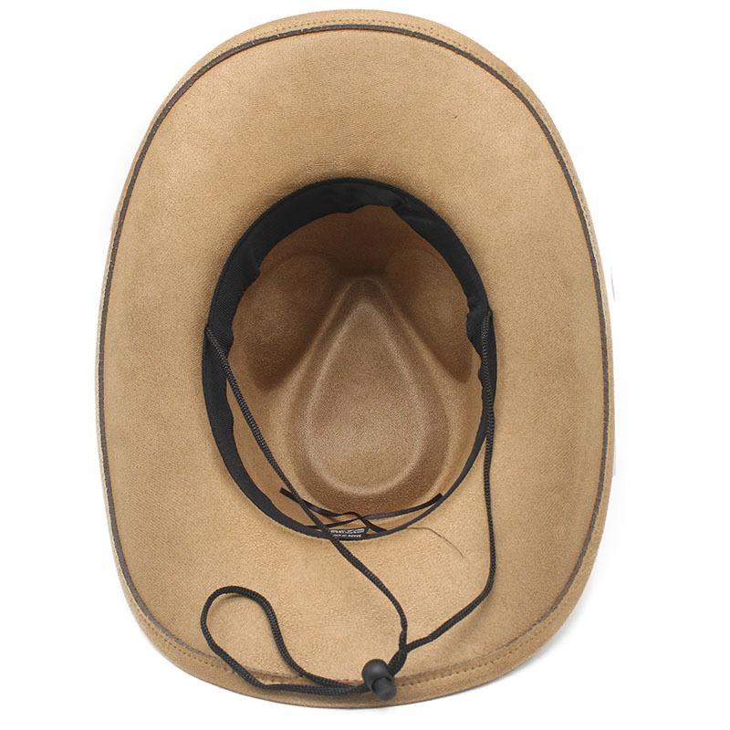 Vintage Western Cowboyhut Wildlederimitat Quaste Dekorationshut