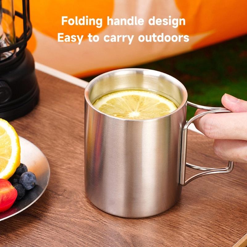 Camping Coffee Cup Portable Cooking Drinking Water Cup Outdoor Kitchen Equipment Travel Cookware Drink Cup Tourist Mug