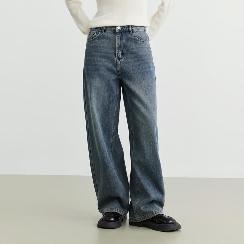 

Elva Island Women s Loose Straight-Leg Denim Jeans L