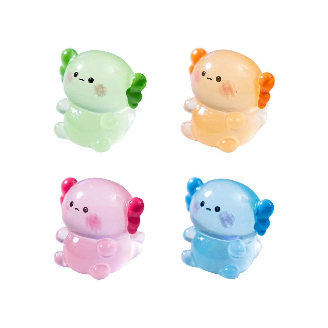 

Luminous Chubby Hexagonal Dragon Figurine Cute Diy Decorative Accessories, Micro-Landscape Resin Small Ornaments (As shown-3515)-