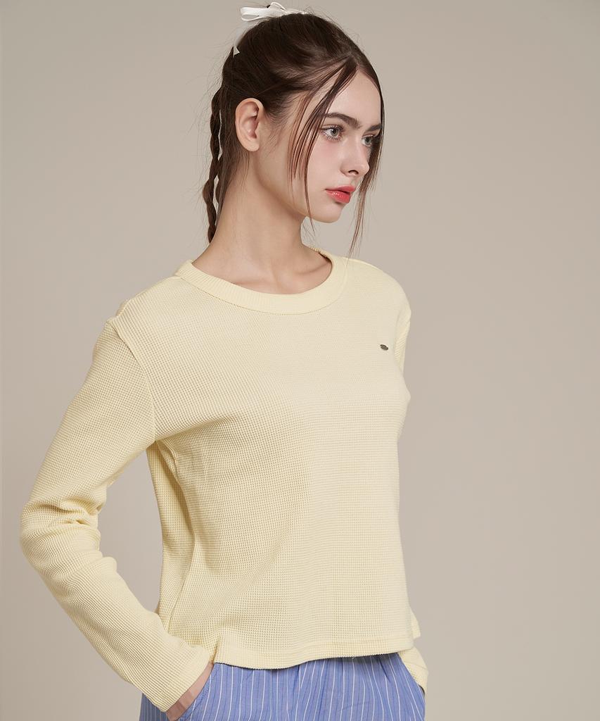 Iteoneolmomeonteu Waffle T-Shirt _ Yellow