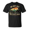 Non Accarezzare Le Mucche Soffici T-Shirt Amante dei Bisonti di Yellowstone