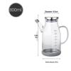 Ruhan 800ml Hexagonal Glass Oil & Sauce Dispenser