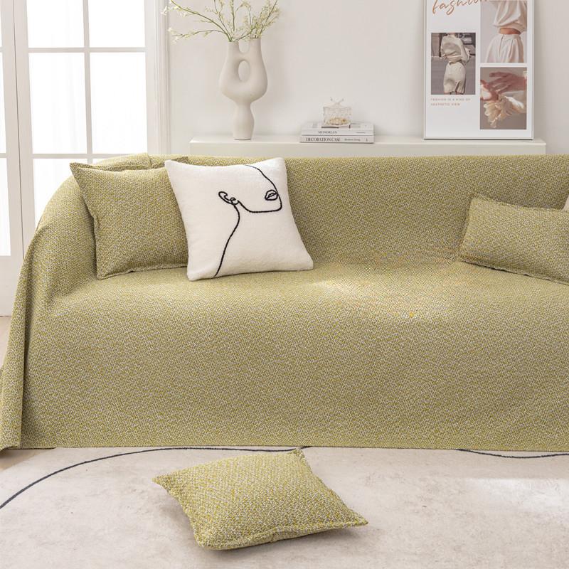 

Хлопок и лен, тонкая льняная текстура, диванное полотенце, универсальный нескользящий чехол для дивана Four Seasons, простой японский чехол для дивана 210*130