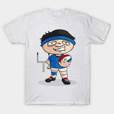 T Shirt Women Rugby Player Harajuku Print Kawaii Tshirt Summer Short Sleeve Female T-Shirt Top Tee