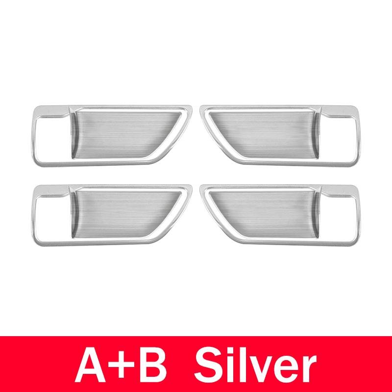 Car Accessories For Toyota Highlander XU70 Kluger 2020-2024 2024 Stainless Inner Door Handle Bowl Cover Decoration Trim Stickers