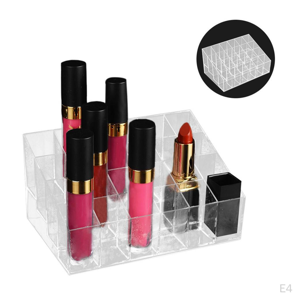 Clear Acrylic Holder Storage Cosmetic Organizer Display Showcase