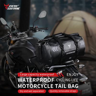 Motorcycle Waterproof Tail Bag Travel Outdoor Dry Luggage Roll Pack Bag 46 66L Motorbike Luggage Backpack Motorcycle Seat Bag
