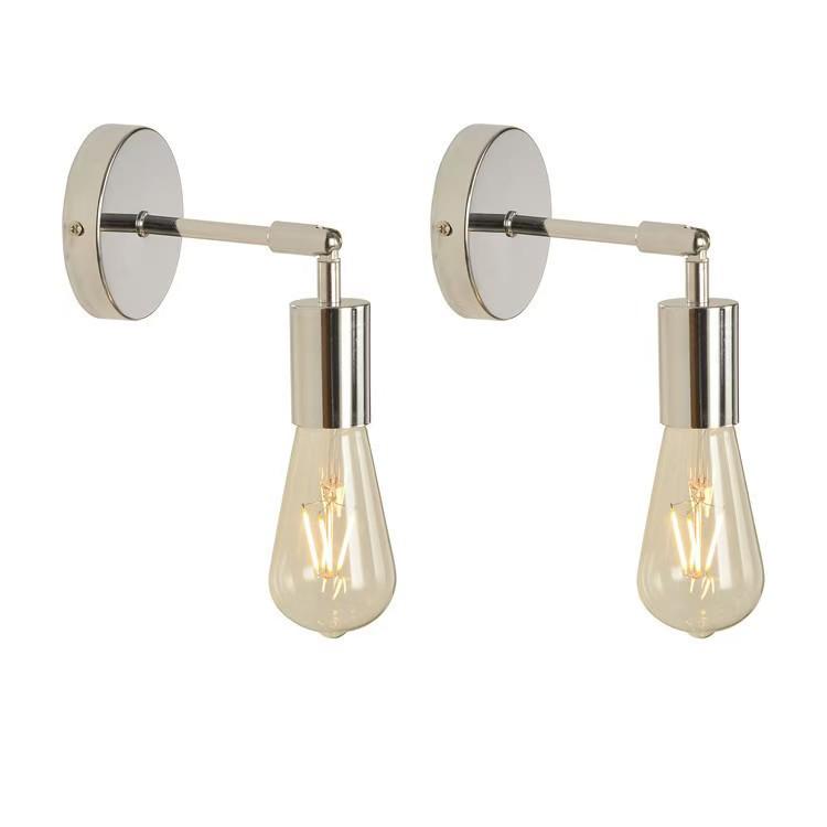 American-Style Industrial LED Double-Head Wall Lamp for Hallways, Bedrooms, and Bathroom Mirrors