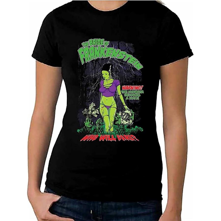 RAT-MAKING Мужские Футболки Хэллоуин Ужасы Невеста Франкенштейна Кто Осмелится Wo - Черные XXXXXL разноцветный