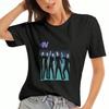 Mystiek Wolf En Draak Dames Katoenen T-shirt, Premium Katoen Kwaliteit Print, Duurzaam, Casual En Modieus, Met Een Majestueuze Witte Wolf Met G