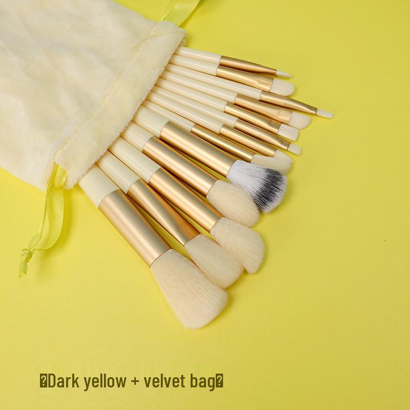 Holiday 12-Piece Makeup Brush Set: Powder, Eyeshadow, Foundation & Concealer Brushes with Soft Bristles