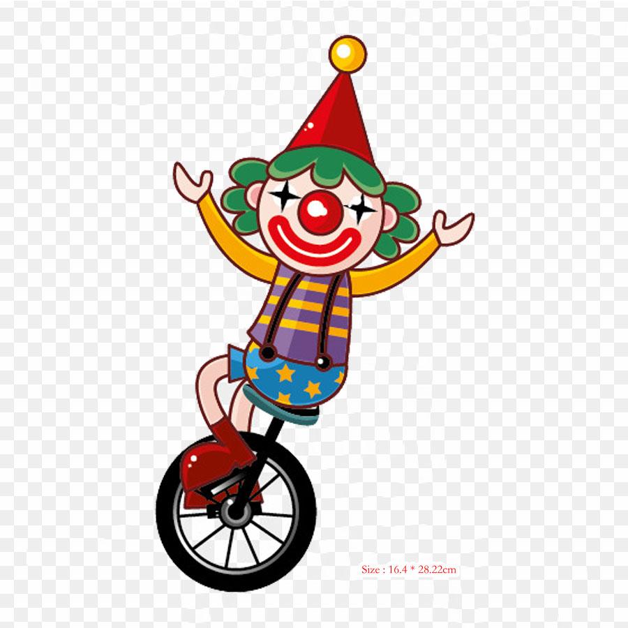 Clown Graphics Joker Iron On Heat Transfer Printing Vinyl Patches Sticker for Clothes DIY Appliques Washable Patches