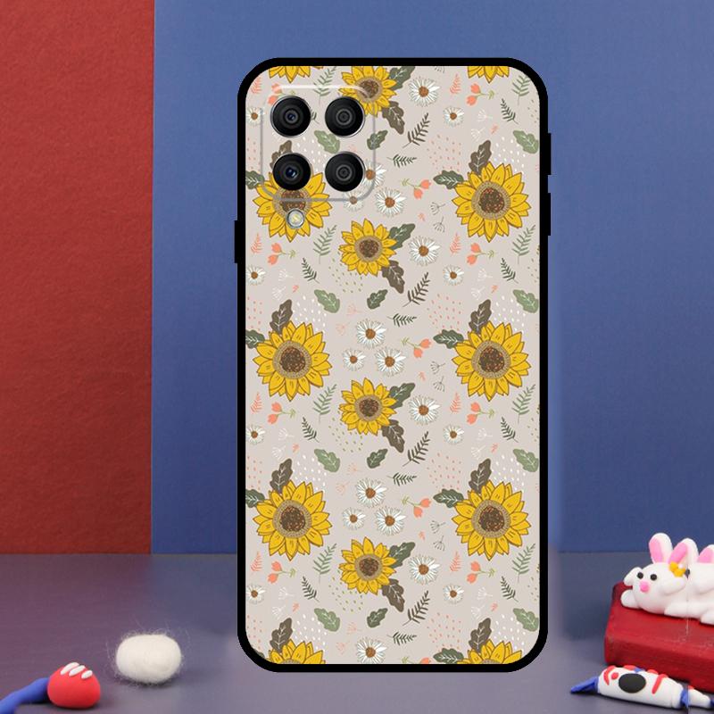 Summer Daisy Sunflower Floral For Samsung Galaxy M12 M13 M33 M23 M53 M15 M55 M31 M51 M14 M34 M54 M20 M32 M52 Phone Case