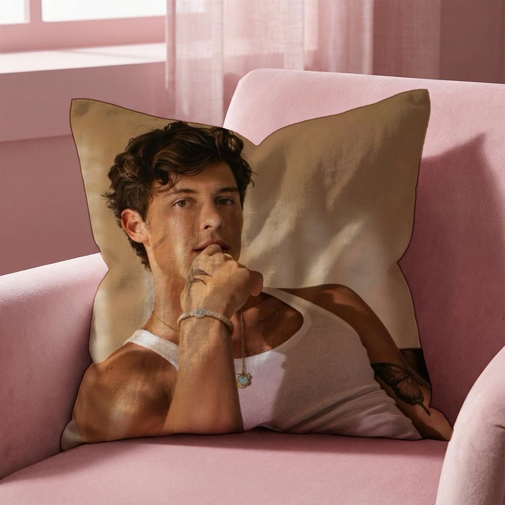 Singer S-Shawn Mendes Kissenbezug Mehrzweck-Kissenbezug für Zuhause & Auto - Wendbar, Weich & Langlebig für den täglichen Gebrauch