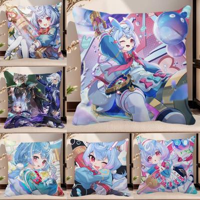 Game Genshin Impact Sigewinne Pillow Case Square Pillow Bedroom Sofa Leisure Comfort Cushion Car Home Decoration